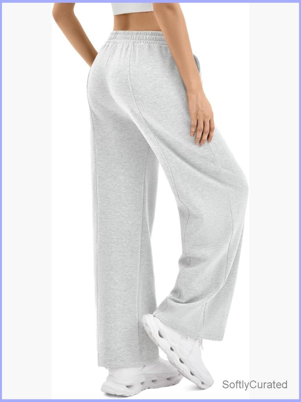 Wide Leg Sweatpants with Pockets Baggy Athletic Joggers Drawstring